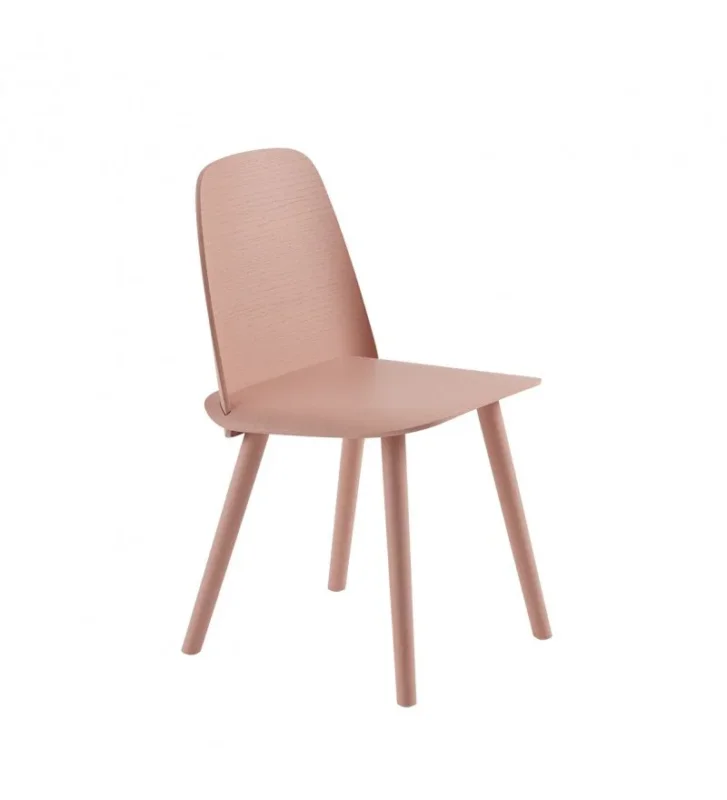 Krzesło drewniane NERD Muuto - tan rose Nowy