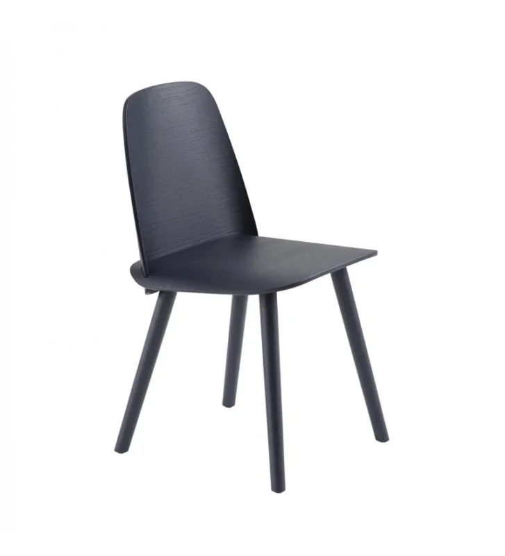 Krzesło drewniane NERD Muuto - midnight blue Super okazja