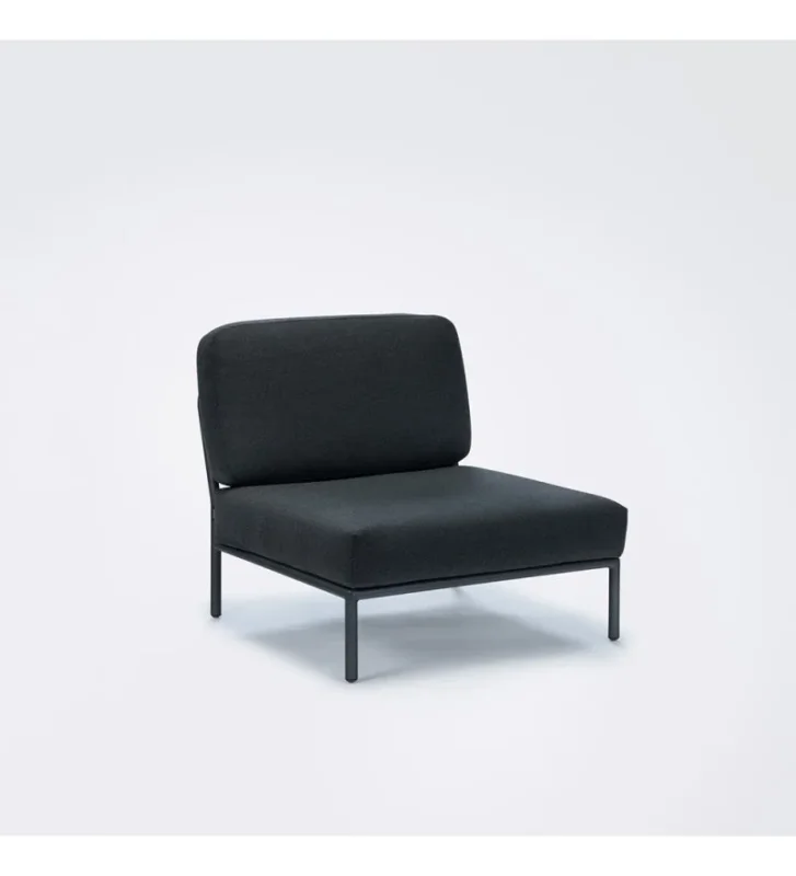 Fotel modułowy ogrodowy Level HOUE - Sooty Grey / Sunbrella, na zewnątrz Oferta