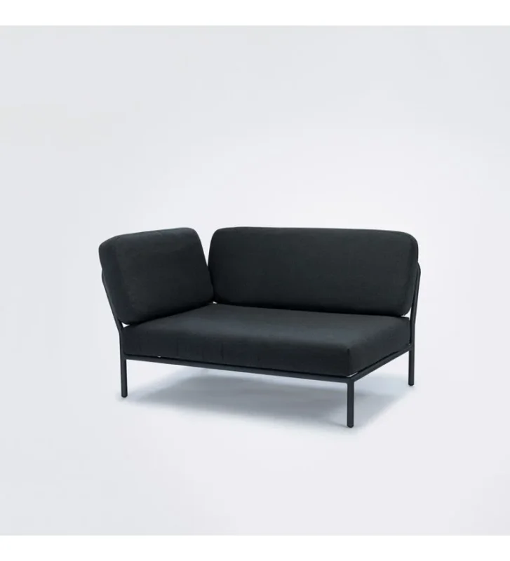 Sofa modułowa ogrodowa lewa Level HOUE - Sooty Grey / Sunbrella, na zewnątrz Rabat