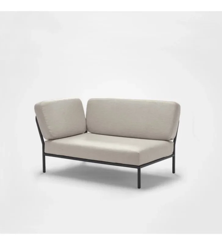 Taniej Sofa modułowa ogrodowa lewa Level HOUE - Graumel Chalk / Sunbrella, na zewnątrz