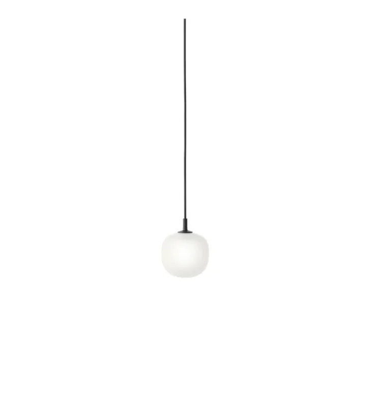 Wysoka jakość Lampa wisząca Rime Muuto - czarna, średnica 12 cm