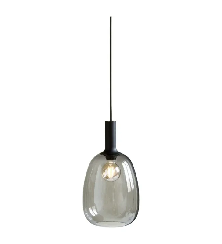Lampa wisząca Alton 23 Nordlux - przydymione szkło, czarna Wyjątkowa oferta