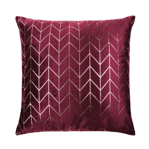 Tylko do końca tygodnia Bordowa Poszewka Velvetowa Do Zasłony 45x45 NORD